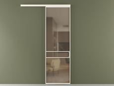 Перегородка Formato вдоль стены 1 створка