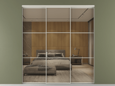 Перегородка Formato внутри проёма 3 створки