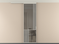 Перегородка Мозаик вдоль стены на потолок 1 створка