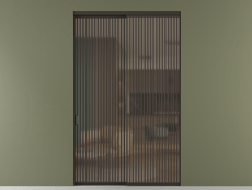 Перегородка Formato внутри проёма 2 створки