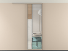 Перегородка Мозаик вдоль стены на потолок 1 створка