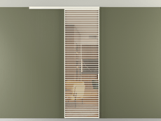 Перегородка Формато вдоль стены на потолок 1 створка