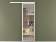 Перегородка Formato вдоль стены 1 створка