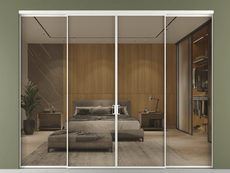 Перегородка Formato внутри проёма 4 створки