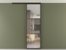 Перегородка Формато вдоль стены на потолок 1 створка