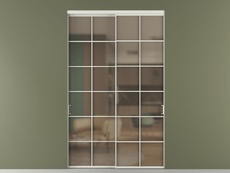 Перегородка Формато внутри проёма 2 створки