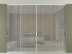 Перегородка Formato внутри проёма скрытое крепление в потолок 4 створки