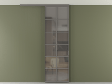 Перегородка Formato вдоль стены на потолок 1 створка