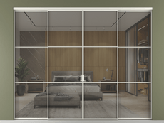 Перегородка Formato внутри проёма 4 створки