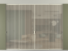 Перегородка Formato внутри проёма скрытое крепление в потолок 4 створки