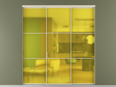 Перегородка Formato внутри проёма трёхстворчатая