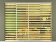 Перегородка Formato внутри проёма четырёхстворчатая