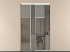 Перегородка Mosaic внутри проёма 2 створки