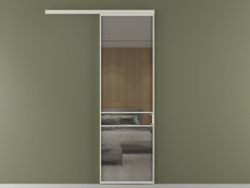 Перегородка Formato вдоль стены 1 створка