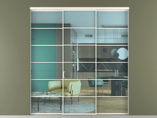 Перегородка Формато внутри проёма 3 створки