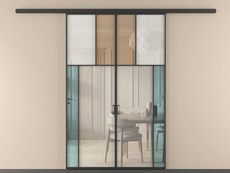 Перегородка Мозаик вдоль стены 2 створки