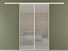 Перегородка Формато вдоль стены 2 створки