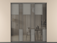 Перегородка Mosaic внутри проёма 3 створки