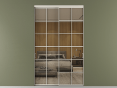 Перегородка Formato внутри проёма 2 створки