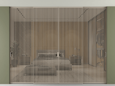 Перегородка Formato внутри проёма скрытое крепление в потолок 4 створки