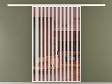 Перегородка Formato вдоль стены 2 створки