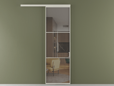 Перегородка Formato вдоль стены 1 створка