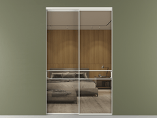 Перегородка Formato внутри проёма 2 створки