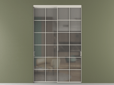 Перегородка Формато внутри проёма 2 створки