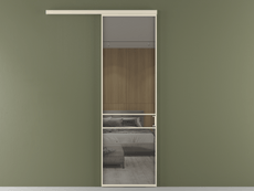 Перегородка Formato вдоль стены 1 створка