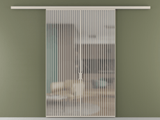 Перегородка Formato вдоль стены 2 створки