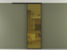 Перегородка Формато вдоль стены на потолок 1 створка