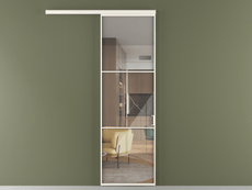 Перегородка Formato вдоль стены 1 створка