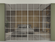 Перегородка Formato внутри проёма скрытое крепление в потолок 4 створки