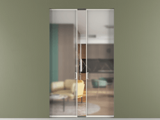 Перегородка Formato скрытый пенал 2 створки