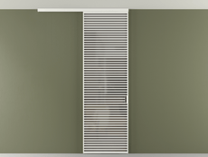 Перегородка Формато вдоль стены на потолок 1 створка