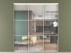 Перегородка Формато внутри проёма 3 створки