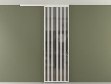 Перегородка Формато вдоль стены на потолок 1 створка