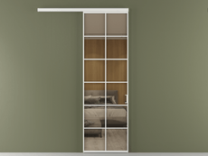 Перегородка Formato вдоль стены 1 створка