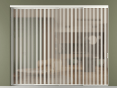 Перегородка Формато внутри проёма 4 створки с синхронным механизмом