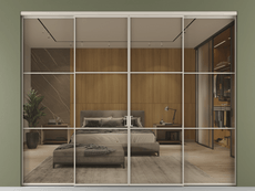 Перегородка Formato внутри проёма 4 створки