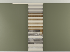 Перегородка Формато вдоль стены на потолок 1 створка