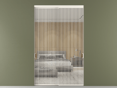 Перегородка Formato внутри проёма 2 створки