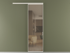 Перегородка Formato вдоль стены 1 створка