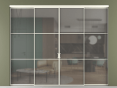 Перегородка Formato внутри проёма 4 створки