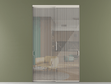 Перегородка Formato внутри проёма 2 створки