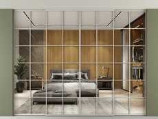 Перегородка Формато внутри проёма скрытое крепление в потолок 4 створки