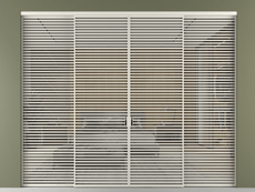 Перегородка Formato внутри проёма 4 створки