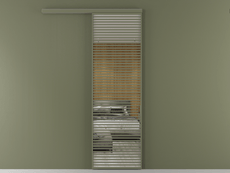 Перегородка Формато вдоль стены 1 створка