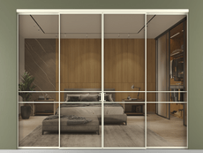 Перегородка Formato внутри проёма 4 створки