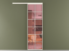 Перегородка Формато вдоль стены 1 створка